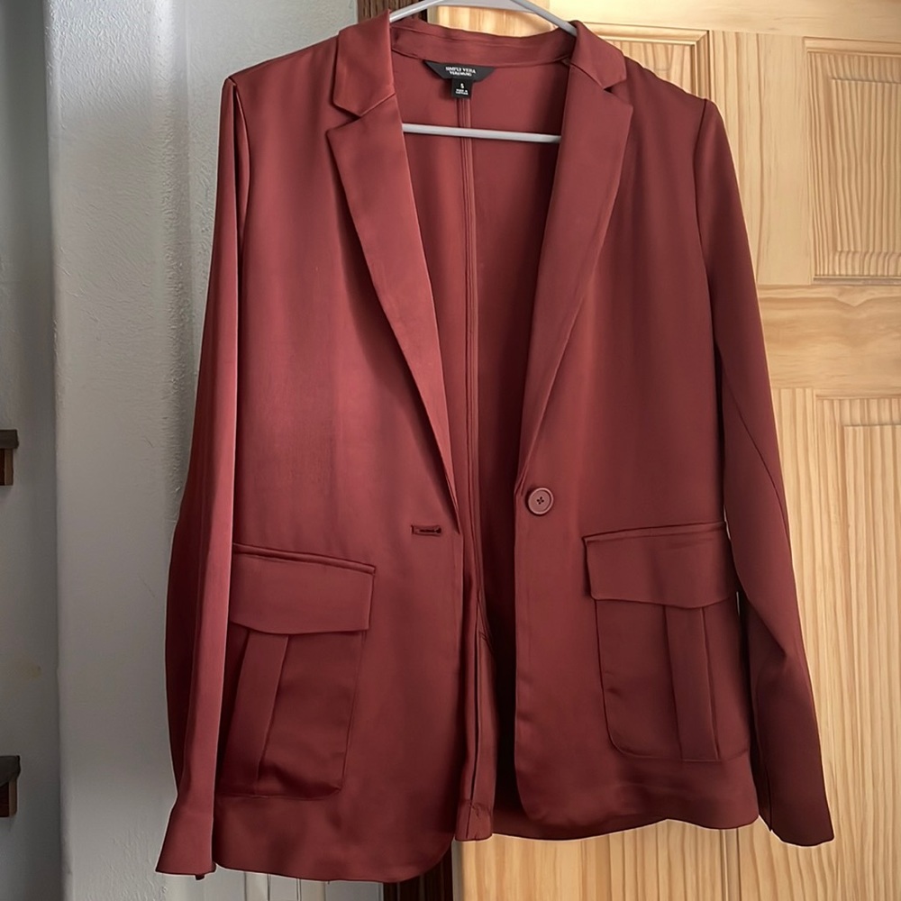 Vera Wang blazer burnt orange size S